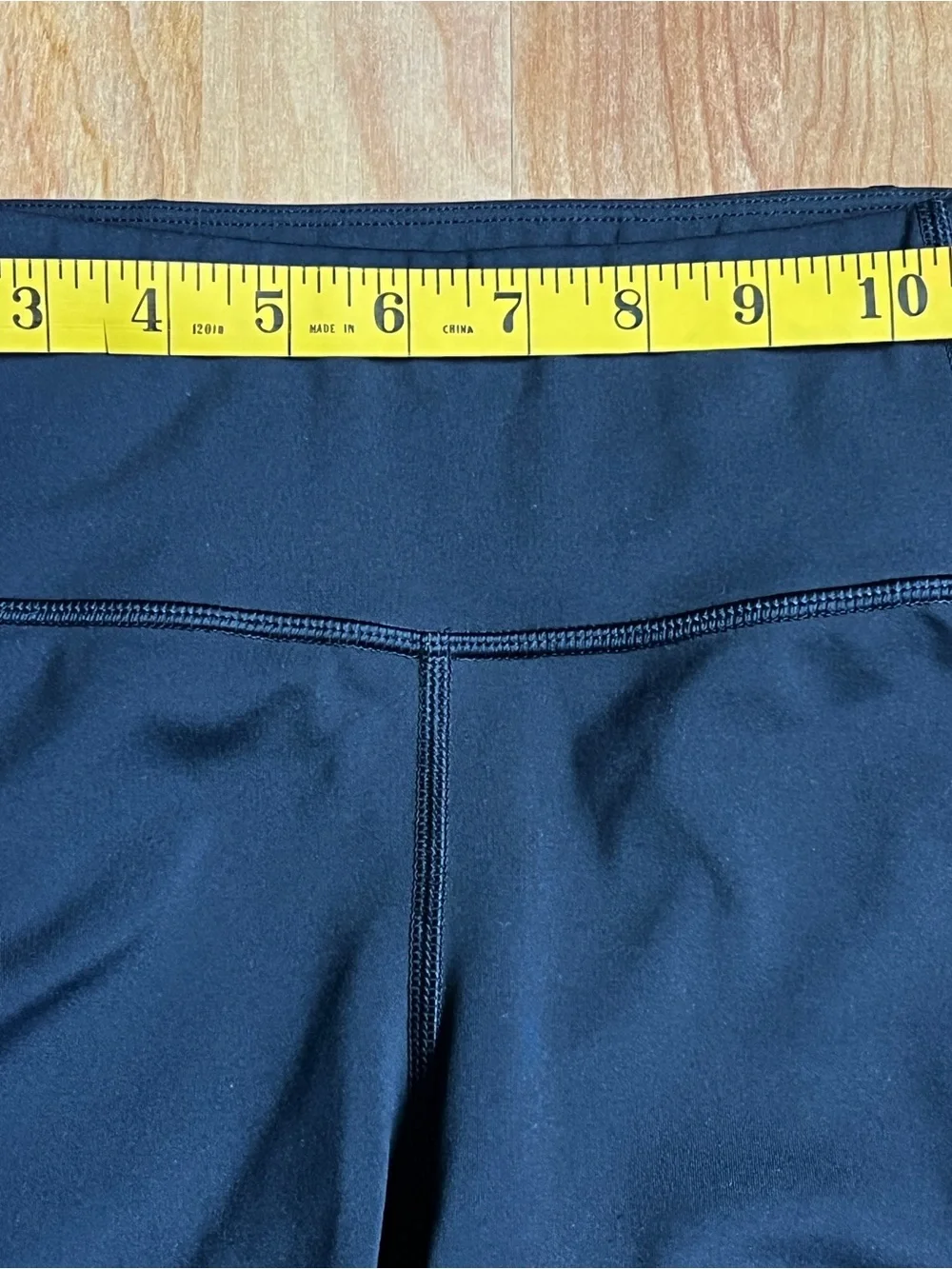 Athleta Black High-Rise Bike Shorts with Zip Pockets